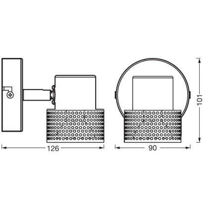 Ledvance - Світильник точковий LED DECOR CORK 1xGU10/3,4W/230V