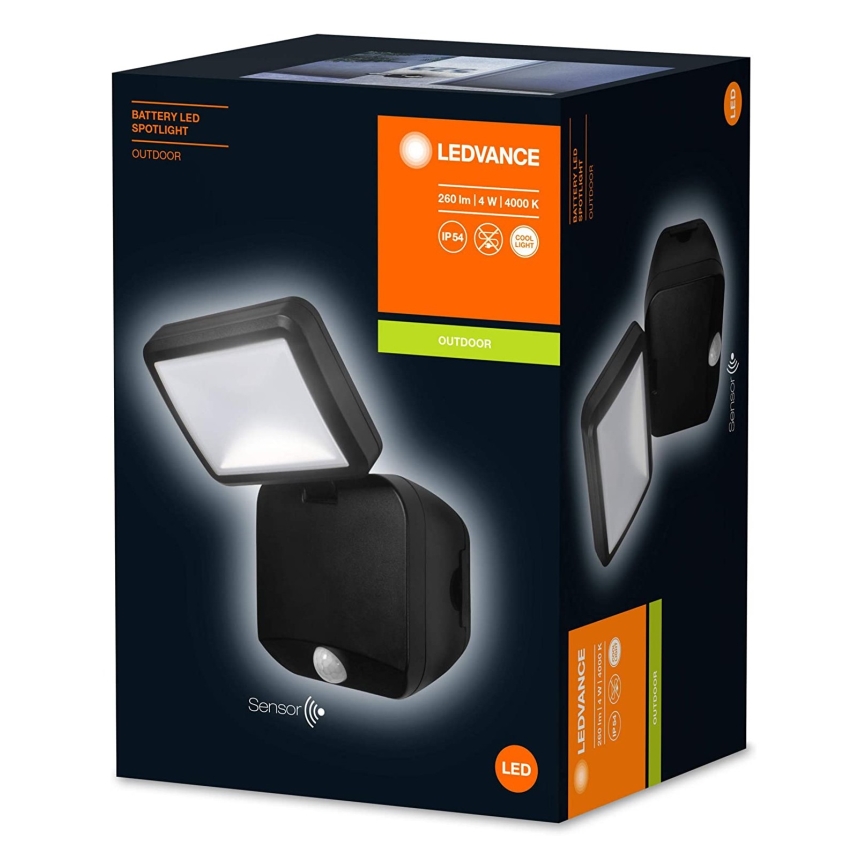 Ledvance - LED Вуличний настінний прожектор з датчиком SPOTLIGHT LED/4W/4xD IP54