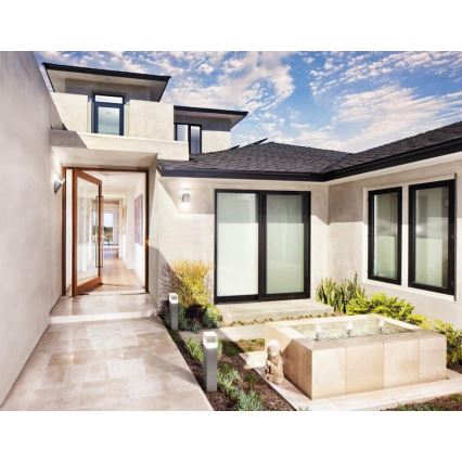 Ledvance - LED Вуличний настінний світильник з датчиком CRYSTAL 1xLED/5W/230V IP44