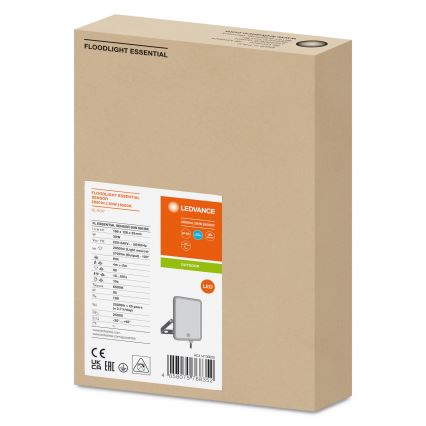 Ledvance - LED Зовнішній прожектор із сенсором FLOODLIGHT LED/30W/230V 6500K IP65