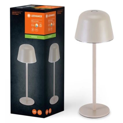Ledvance - LED вулична акумуляторна лампа з регулюванням яскравості TABLE LED/2,5W/5V IP54 бежевий