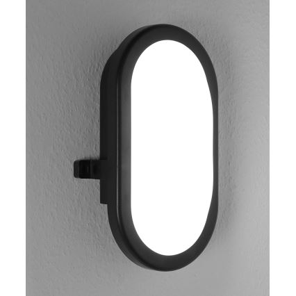 Ledvance - LED Вуличний настінний світильник BULKHEAD LED/11W/230V IP54 чорний