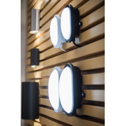 Ledvance - LED Вуличний настінний світильник BULKHEAD LED/11W/230V IP54 чорний