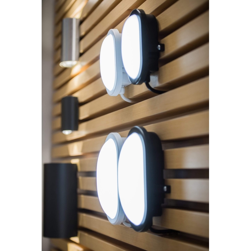 Ledvance - LED Вуличний настінний світильник BULKHEAD LED/11W/230V IP54 чорний