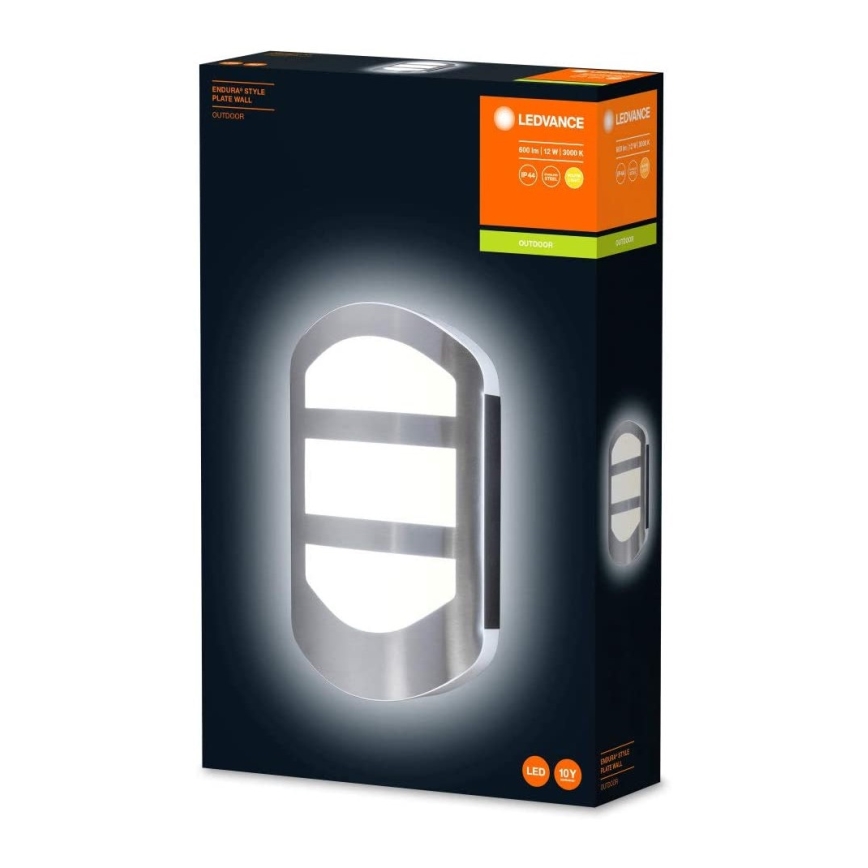 Ledvance - LED Вуличний настінний світильник PLATE LED/12W/230V IP44