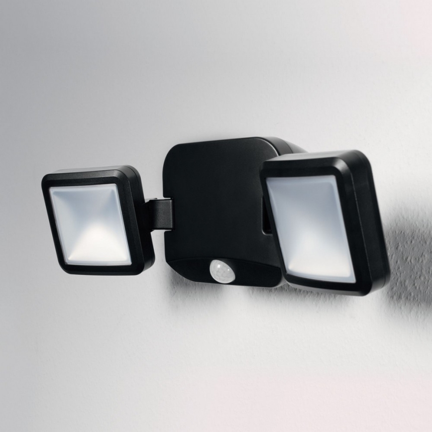 Ledvance - LED Вуличний настінний світильник з датчиком BATTERY 2xLED/10W/4xD IP54