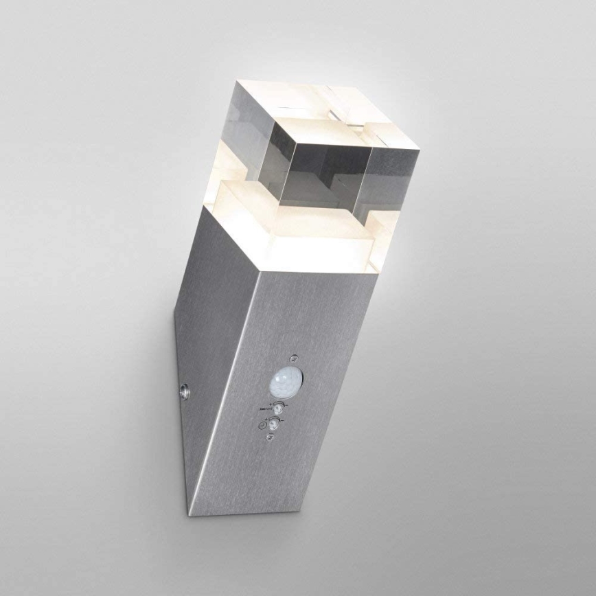 Ledvance - LED Вуличний настінний світильник з датчиком CRYSTAL 1xLED/5W/230V IP44
