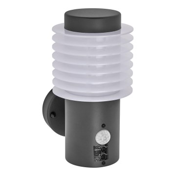 Ledvance - LED Вуличний настінний світильник з датчиком ENDURA RONDO LED/9,5W/230V IP44 антрацит