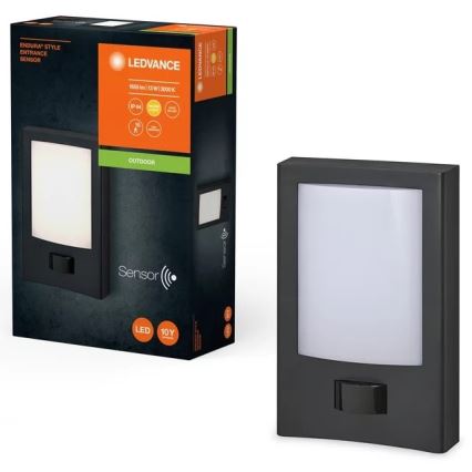 Ledvance - LED Вуличний настінний світильник з датчиком ENDURA STYLE LED/13W/230V IP44