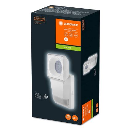 Ledvance - LED Вуличний настінний світильник з датчиком SPOT LED/8W/230V IP55 білий