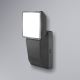 Ledvance -LED Вуличний настінний світильник з датчиком SPOT LED/8W/230V IP55 чорний