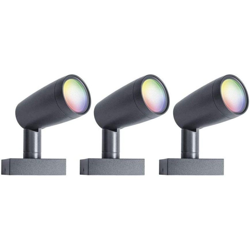Ledvance - НАБОР 3x Светодиодная уличная RGBW-лампа SMART+ SPOT 3xLED/4,5W/230V IP65 Wi-Fi