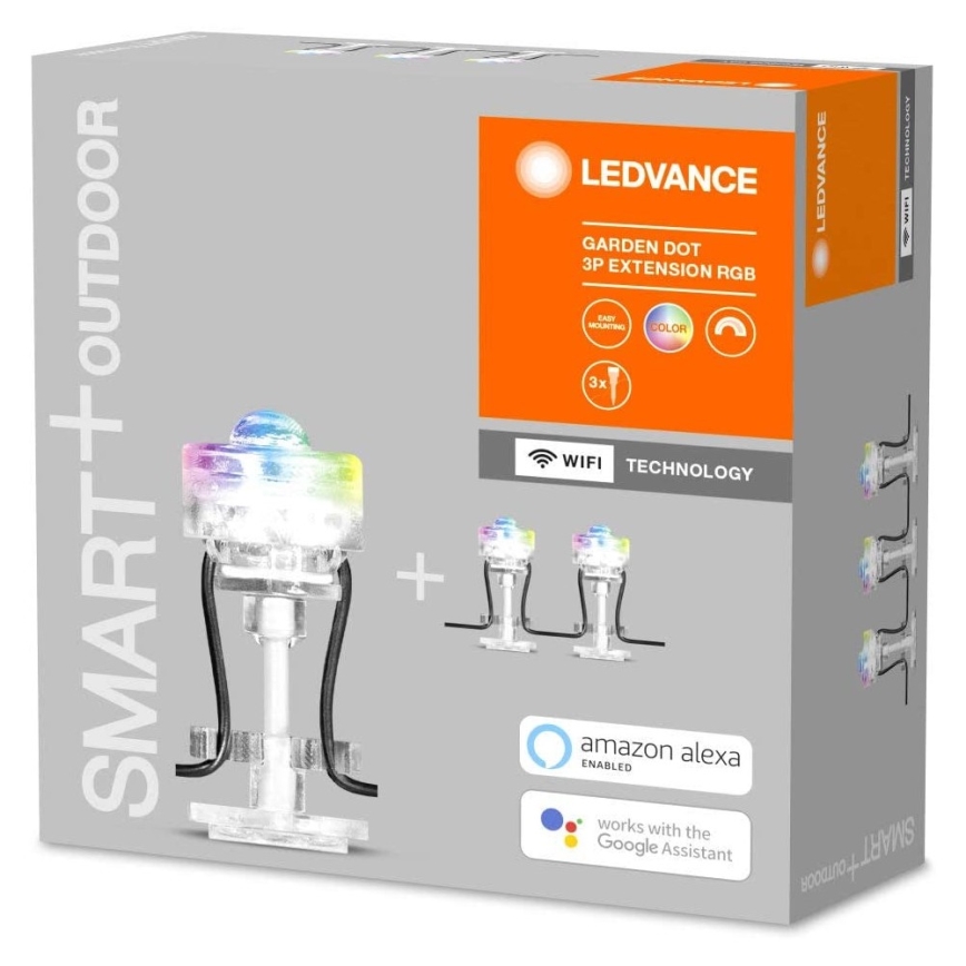 Ledvance - Набор светодиодных уличных светильников RGB SMART+ 3xLED/0,7W/230V IP65 Wi-Fi