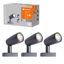 Ledvance - Набор 3x светодиодные уличные лампы RGBW SMART+ SPOT 3xLED/4,5W/230V IP65 Wi-Fi