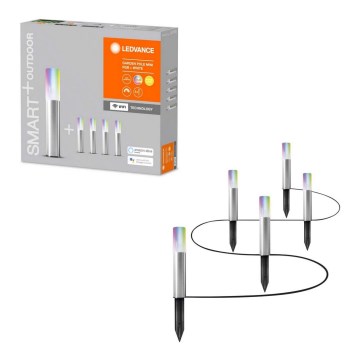 Ledvance - Набор 5x светодиодных уличных ламп RGBW SMART+ MINI 5xLED/3,8W/230V IP65 Wi-Fi
