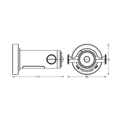Ledvance - Настенная вешалка для ванной комнаты со светодиодной подсветкой IP44 3xAAA