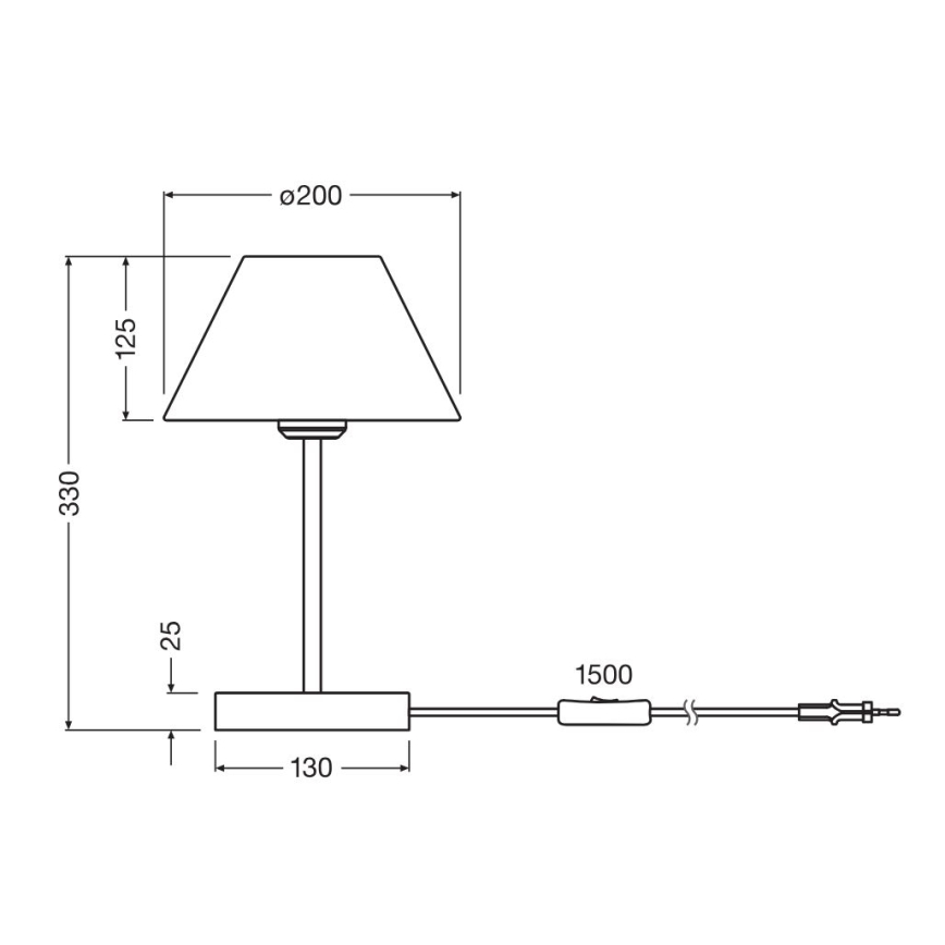 Ledvance - Настільна лампа DECOR RAFFIA 1xE27/15W/230V рафія