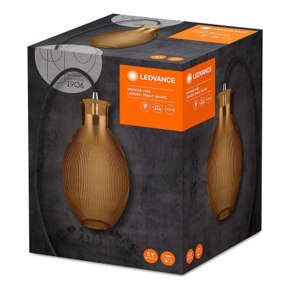 Ledvance - Настільна лампа GRAPE 1xE27/40W/230V помаранчевий