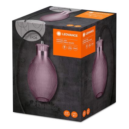Ledvance - Настільна лампа GRAPE 1xE27/40W/230V рожевий