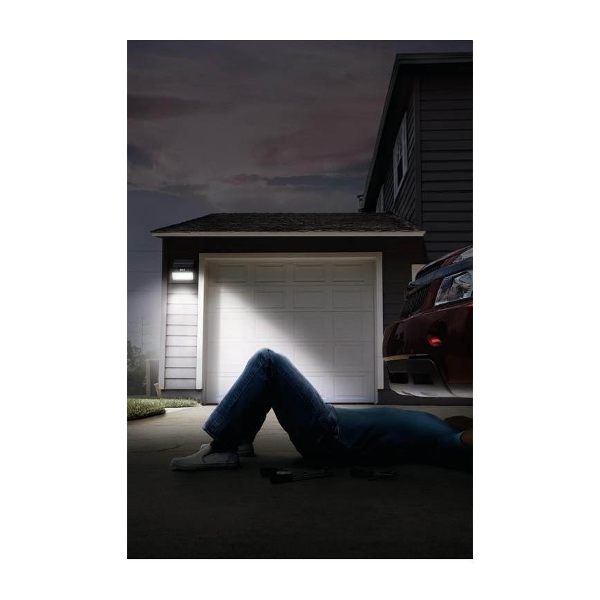 Ledvance - Вуличний настінний LED прожектор з датчиком на сонячній батареї FLOOD LED/2,9W/3,7V IP44