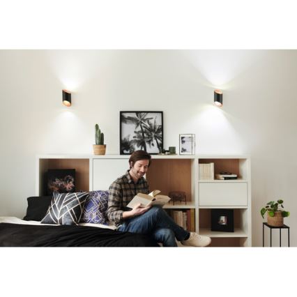 Ledvance - Настінний LED світильник з регулюванням яскравості SMART+ CYLINDRO LED/12W/230V 3000-6500K Wi-Fi чорний