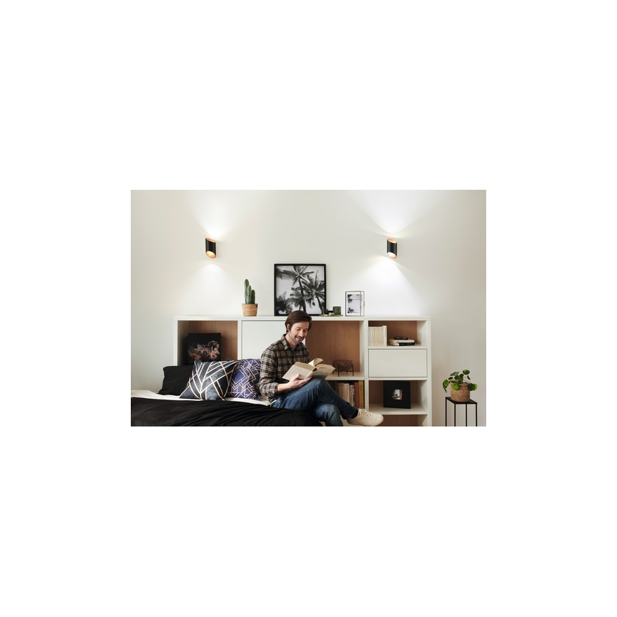 Ledvance - Настінний LED світильник з регулюванням яскравості SMART+ CYLINDRO LED/12W/230V 3000-6500K Wi-Fi чорний