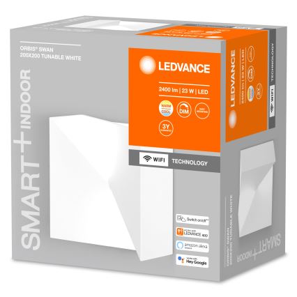Ledvance - Настінний LED світильник з регулюванням яскравості SMART+ SWAN LED/23W/230V 3000-6500K Wi-Fi