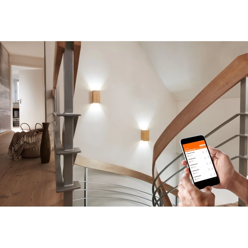 Ledvance - Настінний LED світильник з регулюванням яскравості SMART+ WOOD LED/12W/230V 3000-6500K Wi-Fi