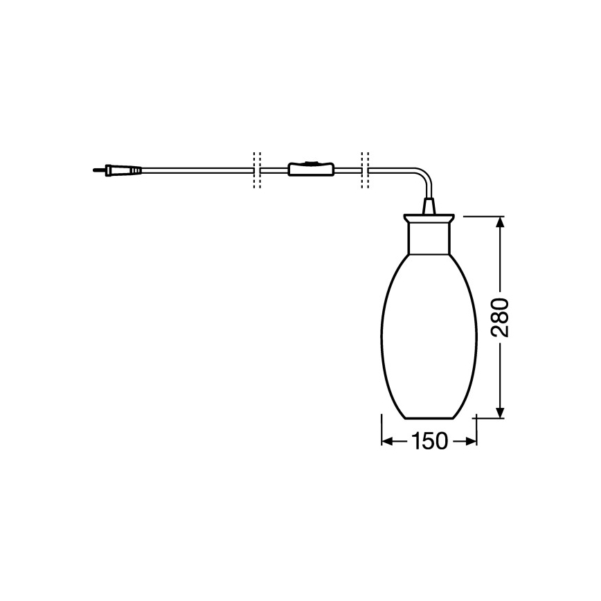 Ledvance - Настольная лампа GRAPE 1xE27/40W/230V