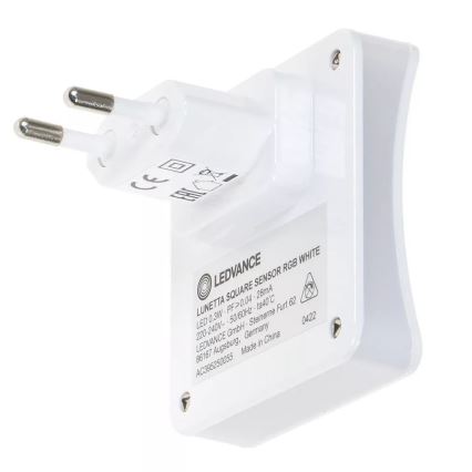 Ledvance - Навігаційний LED RGB світильник в розетку з датчиком LUNETTA LED/0,3W/230V