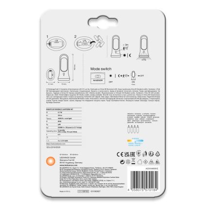 Ledvance - Навігаційний LED світильник з датчиком MOBILE LED/0,7W/4xAAA