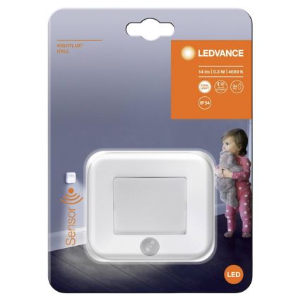 Ledvance - Навігаційний LED світильник з датчиком NIGHTLUX LED/0,25W/3xAAA