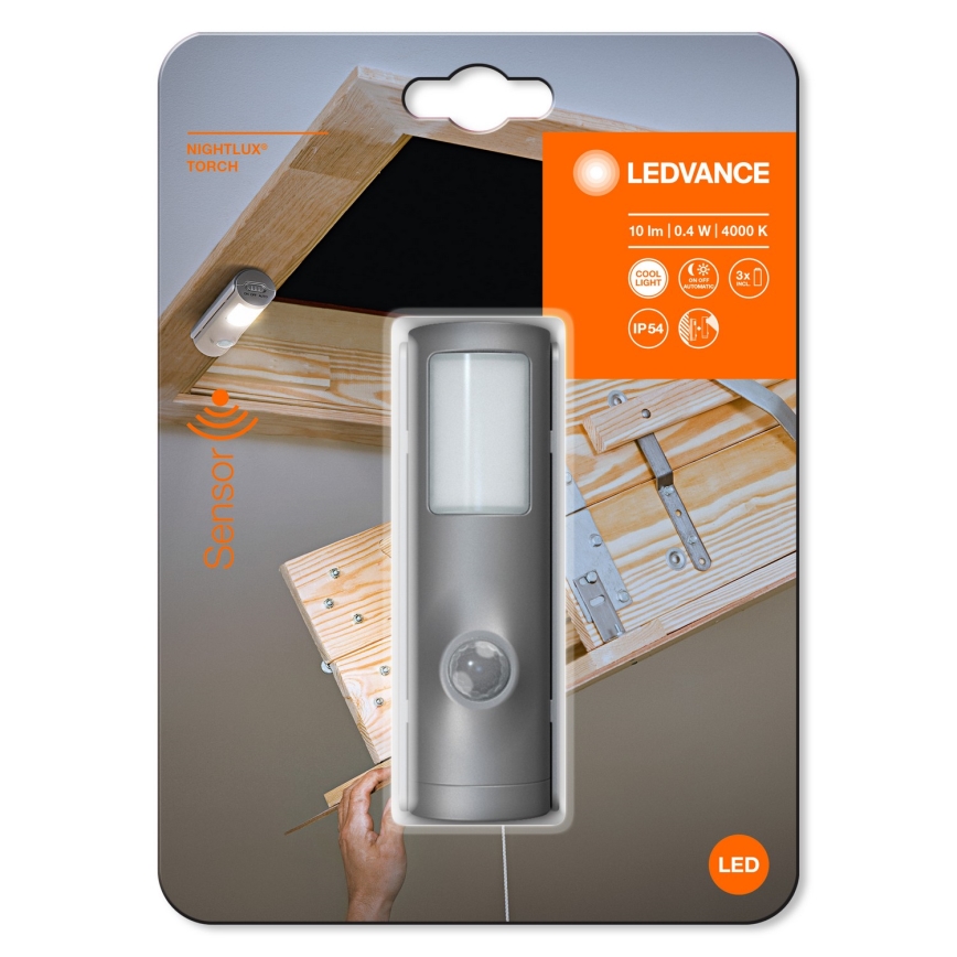 Ledvance - Навігаційний LED світильник з датчиком NIGHTLUX LED/0,35W/3xAAA IP54