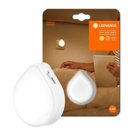 Ledvance - Навігаційний LED світильник з регулюванням яскравості в розетку LUNETTA LED/0,5W/230V