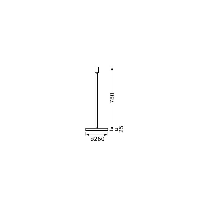 Ledvance - Ножка лампы DECOR STICK 1xE27/40W/230V антрацит