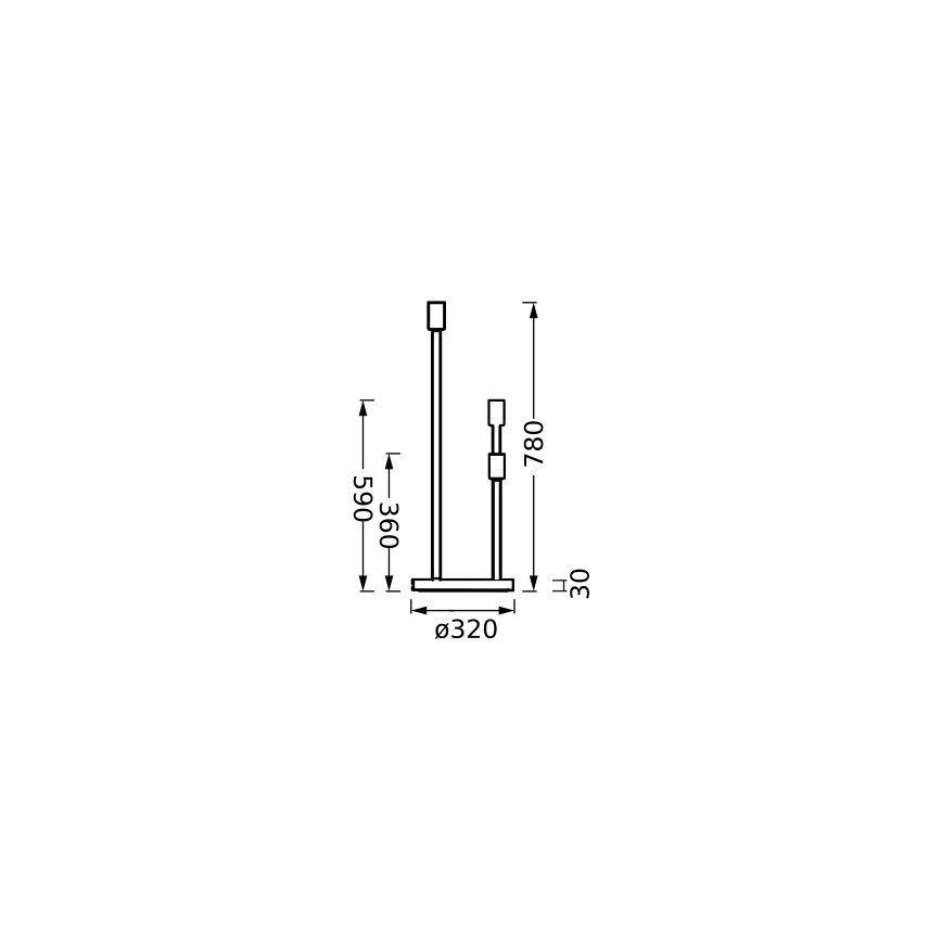 Ledvance - Ножка лампы DECOR STICK 3xE27/40W/230V бежевый