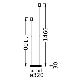 Ledvance - Ножка лампы DECOR STICK 2xE27/40W/230V антрацит