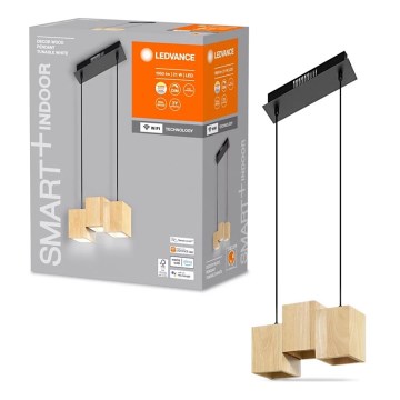 Ledvance - Підвісна LED люстра з регулюванням яскравості DECOR WOOD 3xLED/7W/230V Wi-Fi