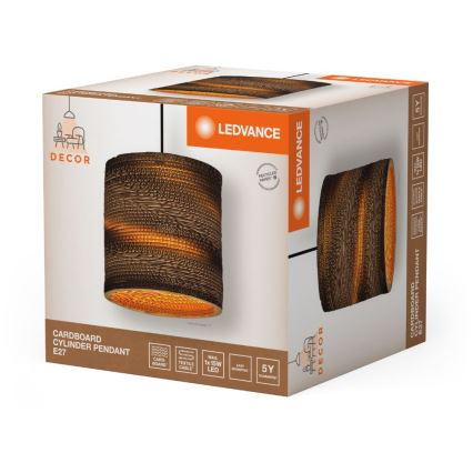 Ledvance - Підвісна люстра DECOR CARDBOARD 1xE27/15W/230V діаметр 25 см