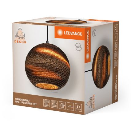 Ledvance - Підвісна люстра DECOR CARDBOARD 1xE27/15W/230V діаметр 26 см