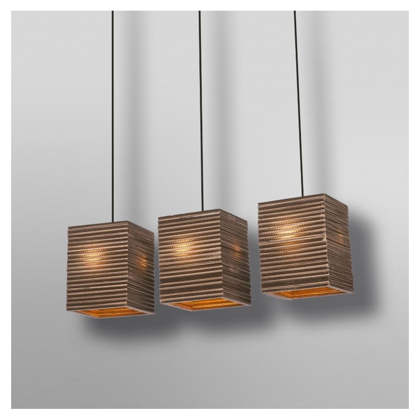 Ledvance - Підвісна люстра DECOR CARDBOARD 3xE27/15W/230V