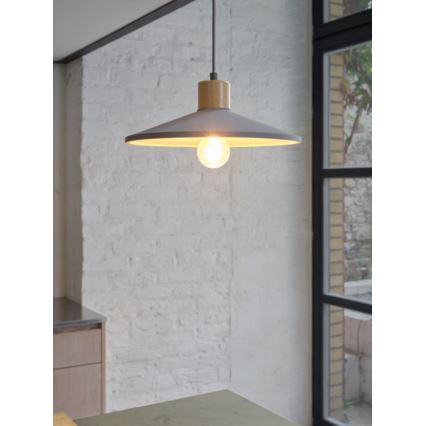 Ledvance - Підвісна люстра DECOR CONCRETE 1xE27/15W/230V діаметр 32 см бетон сірий