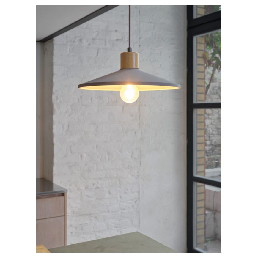 Ledvance - Підвісна люстра DECOR CONCRETE 1xE27/15W/230V діаметр 32 см бетон сірий