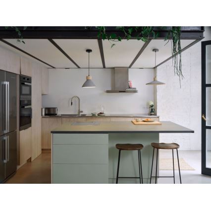 Ledvance - Підвісна люстра DECOR CONCRETE 1xE27/15W/230V діаметр 32 см бетон сірий
