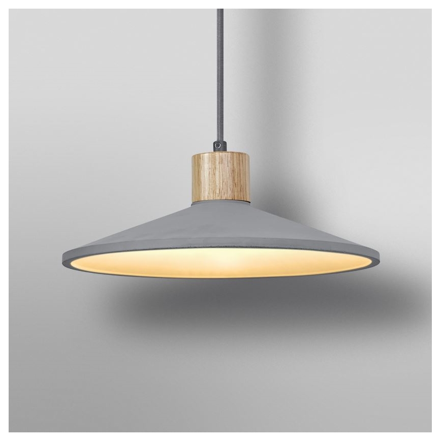 Ledvance - Підвісна люстра DECOR CONCRETE 1xE27/15W/230V діаметр 32 см бетон сірий