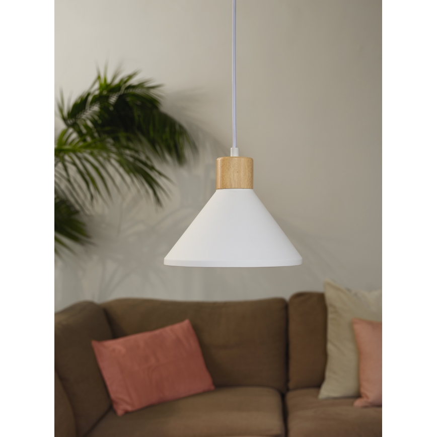 Ledvance - Підвісна люстра DECOR PLASTER 1xE27/25W/230V діаметр 22 см гіпс білий