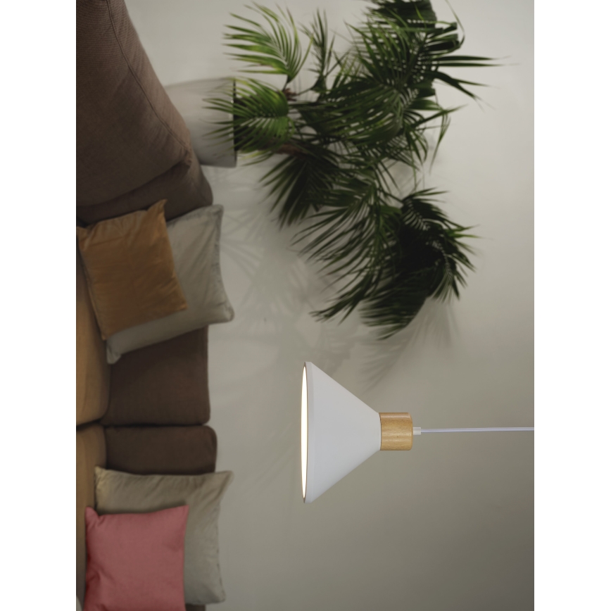 Ledvance - Підвісна люстра DECOR PLASTER 1xE27/25W/230V діаметр 22 см гіпс білий