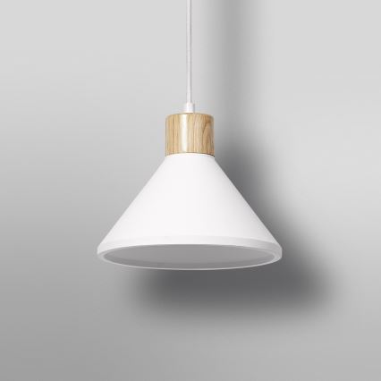 Ledvance - Підвісна люстра DECOR PLASTER 1xE27/25W/230V діаметр 22 см гіпс білий