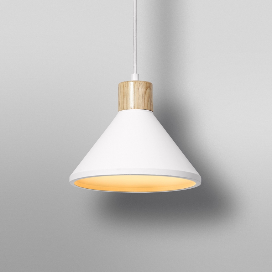 Ledvance - Підвісна люстра DECOR PLASTER 1xE27/25W/230V діаметр 22 см гіпс білий