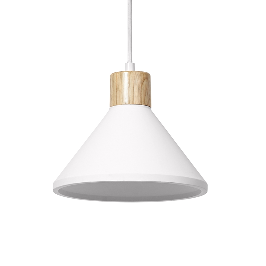 Ledvance - Підвісна люстра DECOR PLASTER 1xE27/25W/230V діаметр 22 см гіпс білий